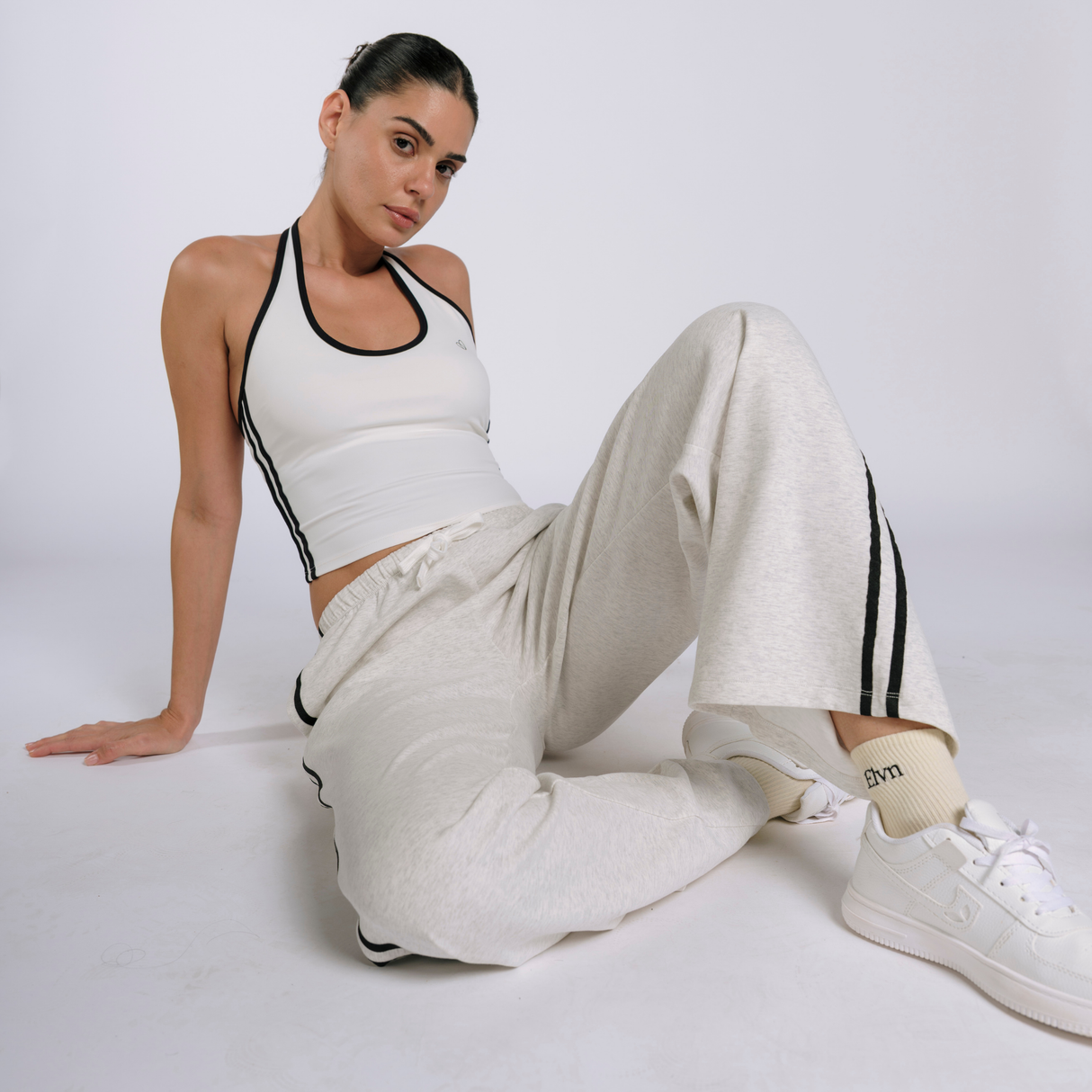 HalterFlow Wide Leg Sweatpants