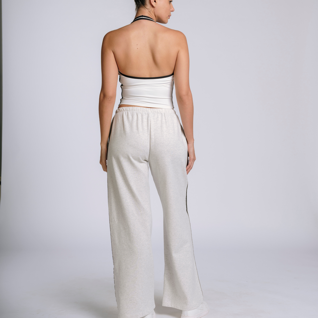 HalterFlow Wide Leg Sweatpants