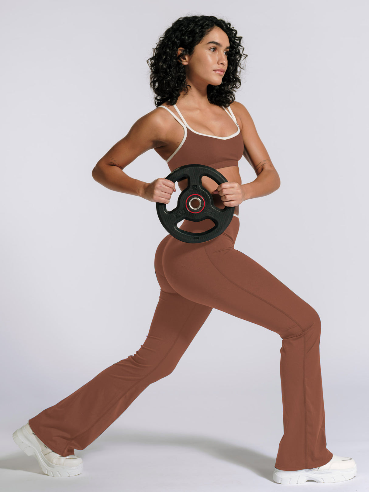 ContrastSculpt Flared Leggings