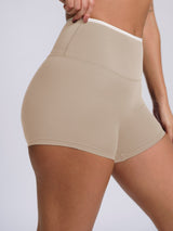 ContrastSculpt Women's Gym Shorts