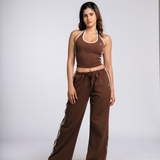 HalterFlow Wide Leg Sweatpants
