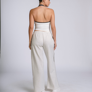 HalterFlow Wide Leg Sweatpants