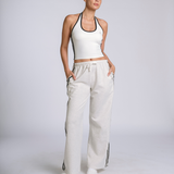 HalterFlow Wide Leg Sweatpants
