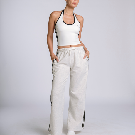 HalterFlow Wide Leg Sweatpants