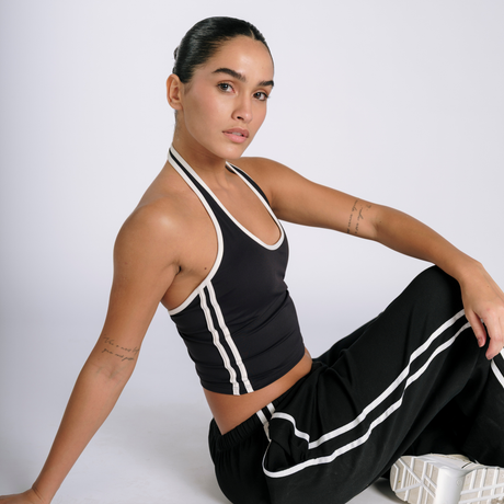 HalterFlow Wide Leg Sweatpants