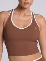 ContrastSculpt Colourblock Workout Top