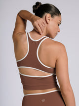 ContrastSculpt Colourblock Workout Top