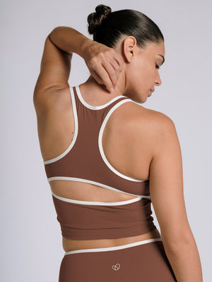 ContrastSculpt Colourblock Workout Top