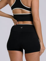 ContrastSculpt Women's Gym Shorts