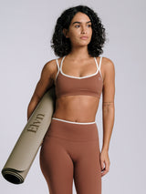ContrastSculpt Padded Sports Bra