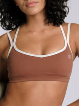 ContrastSculpt Padded Sports Bra