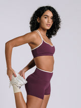ContrastSculpt Padded Sports Bra