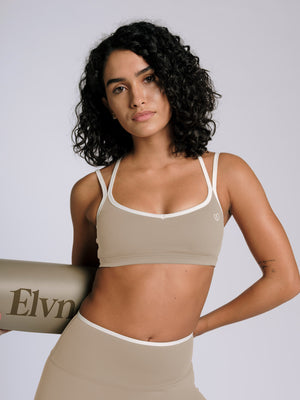 ContrastSculpt Padded Sports Bra