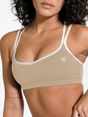 ContrastSculpt Padded Sports Bra
