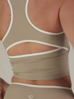 ContrastSculpt Colourblock Workout Top